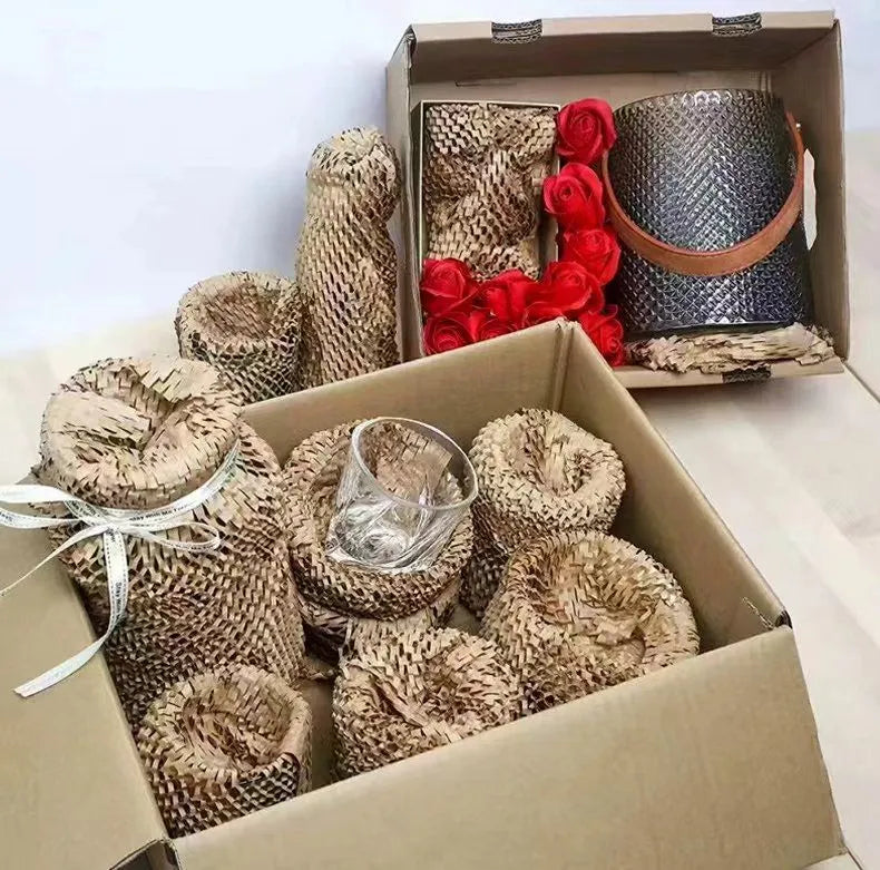 Honeycomb Paper Wrap Roll for Packing – Eco-Friendly Cushioning Wrap (500mm Width | 10m / 25m / 50m) (Copy)