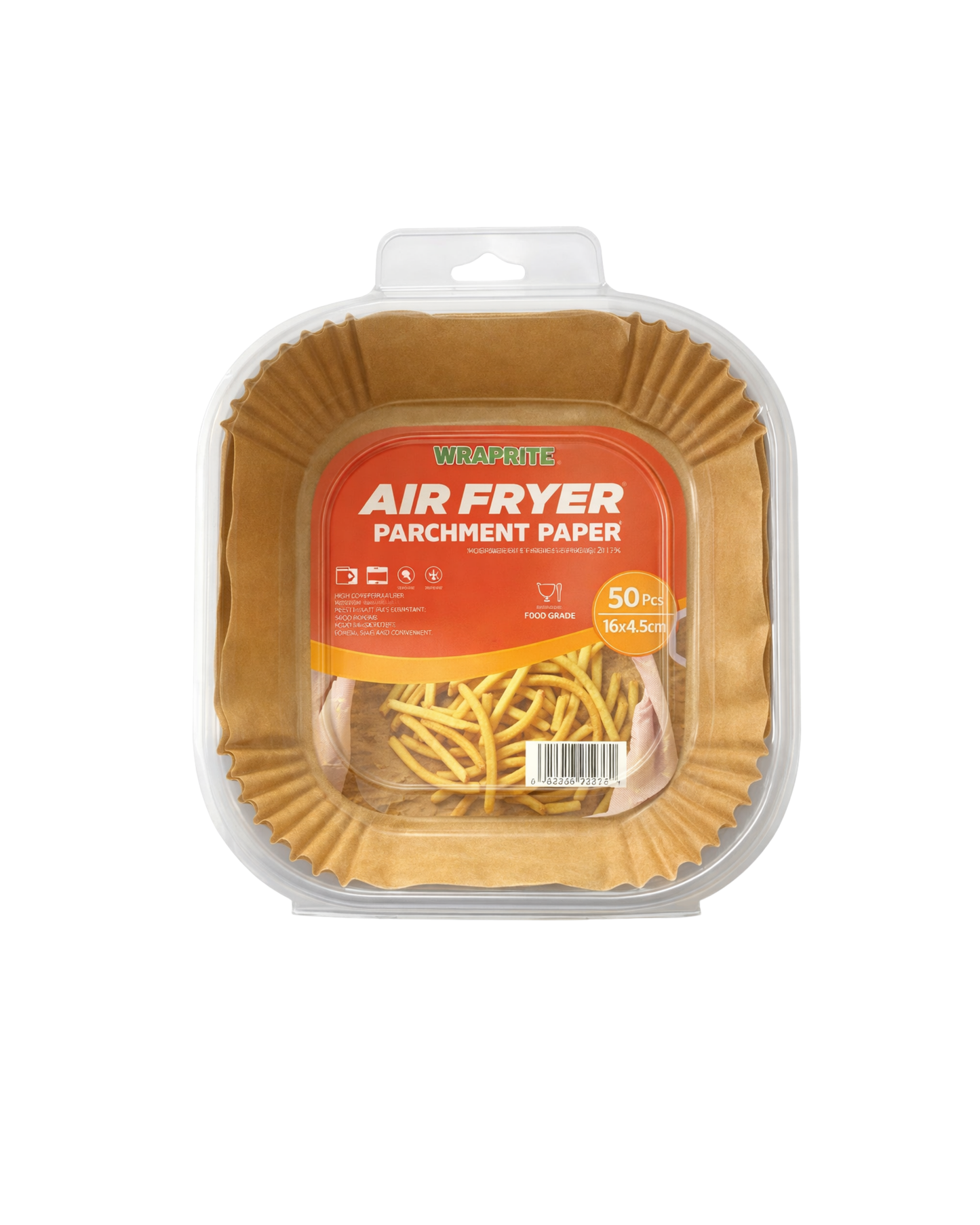 Airfryer Parchment Paper Liners – Non-Stick, Heat Resistant (16 cm / 20 cm, 50 Pcs Pack)