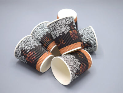 Coffee Ripple Cup with Lid – (8oz & 12oz Available)